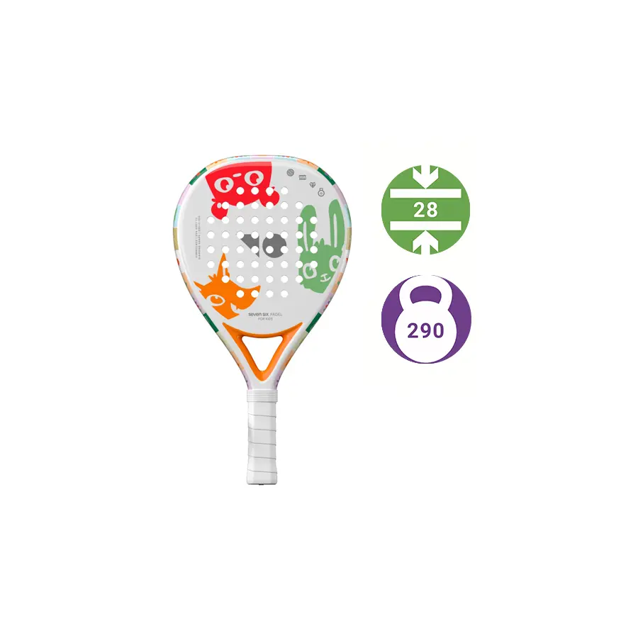 Детская ракетка для падел 7/6 Padel Kids White