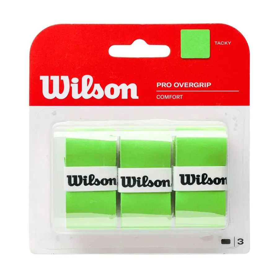Намотка Wilson Pro Overgrip Comfort Green 3 штуки