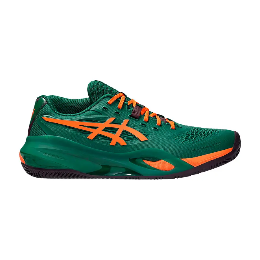 Кроссовки для падел Asics Gel-Resolution X Jewel Green/Energy Orange