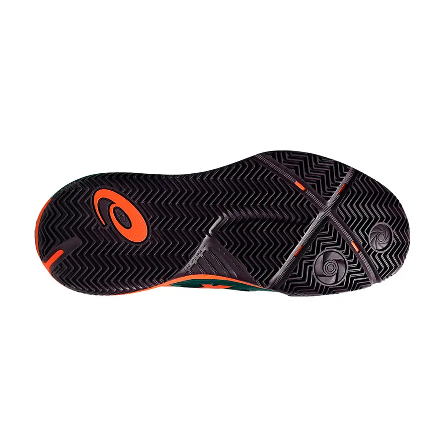 Кроссовки для падел Asics Gel-Resolution X Jewel Green/Energy Orange