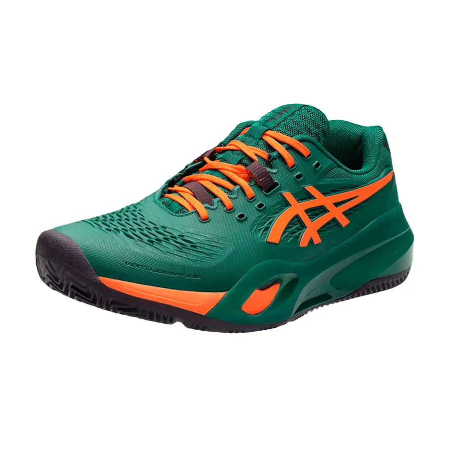 Кроссовки для падел Asics Gel-Resolution X Jewel Green/Energy Orange