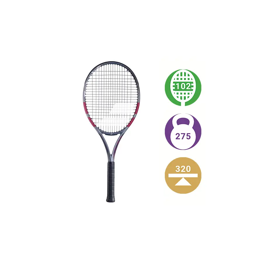 Теннисная ракетка Babolat Evo Aero Grey/Raspberry Pink