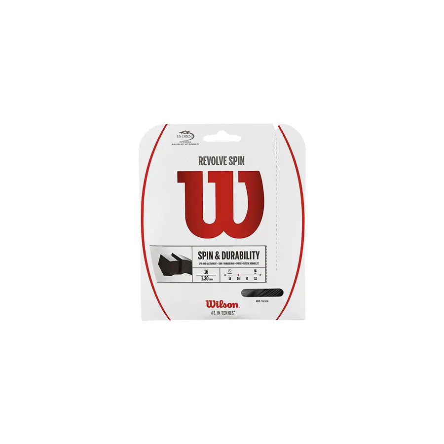 Теннисная струна Wilson Revolve Spin 1.30 Black 12 метров